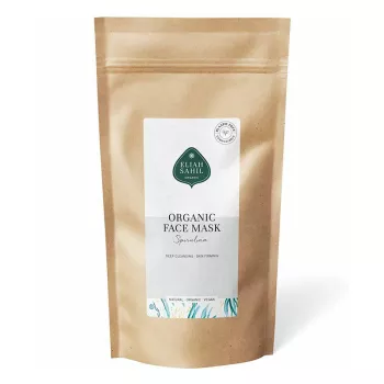 Masca pudra pentru fata cu spirulina bio refill (250 grame), Eliah Sahil