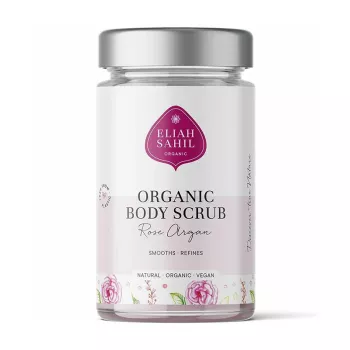 Scrub pentru corp cu trandafiri si argan bio (256 grame), Eliah Sahil