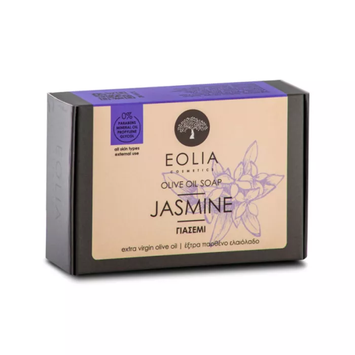 Sapun natural cu ulei de masline extra virgin si iasomie (100 grame), Eolia Cosmetics Sapun natural cu ulei de masline extra virgin si iasomie (100 grame), Eolia Cosmetics