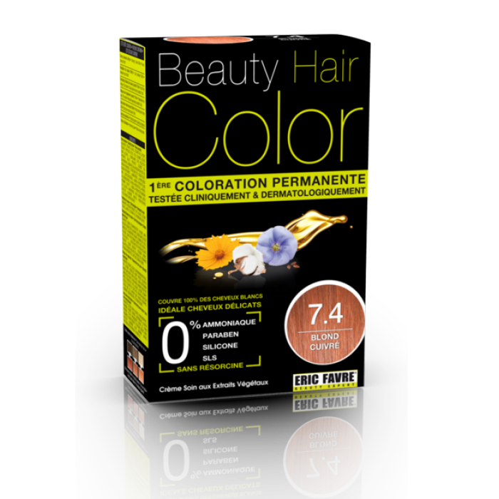 Beauty Hair - Vopsea de par 7.4 Blond maron cald Beauty Hair - Vopsea de par 7.4 Blond maron cald