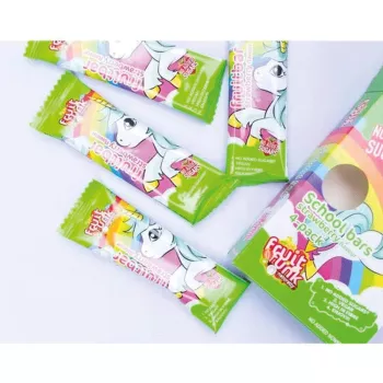 Baton din fructe cu capsuni - Unicorn, vegan, fara zahar (4x20 grame), Fruitfunk Baton din fructe cu capsuni - Unicorn, vegan, fara zahar (4x20 grame), Fruitfunk