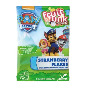 Fulgi din fructe cu capsuni - Paw Patrol, vegan, fara zahar (16 grame), Fruitfunk Fulgi din fructe cu capsuni - Paw Patrol, vegan, fara zahar (16 grame), Fruitfunk