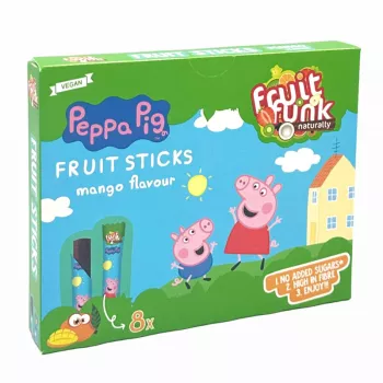 Sticks din fructe cu mango - Peppa Pig (8x10 grame), Fruitfunk
