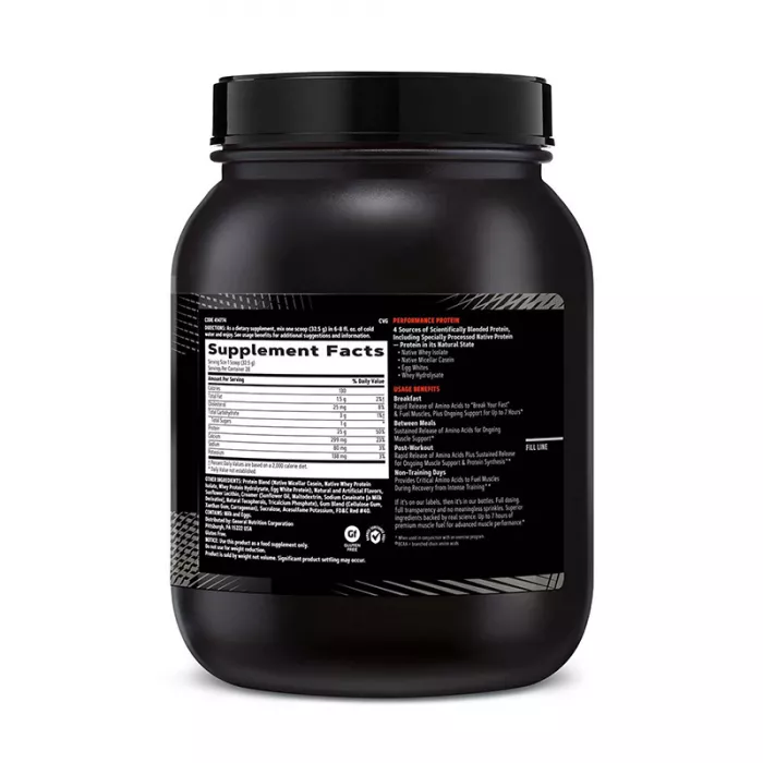 AMP Sustained Protein Blend Amestec proteic cu aroma de cereale fructate (910 grame), GNC AMP Sustained Protein Blend Amestec proteic cu aroma de cereale fructate (910 grame), GNC