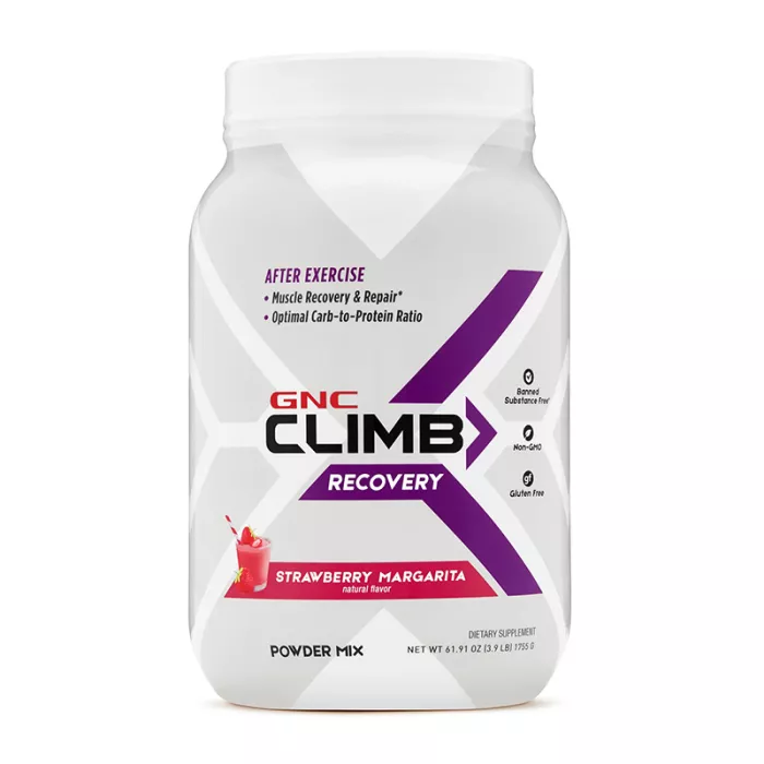 Climb Recovery Pudra pentru recuperare cu aroma de margarita cu capsuni (1755 grame), GNC Climb Recovery Pudra pentru recuperare cu aroma de margarita cu capsuni (1755 grame), GNC
