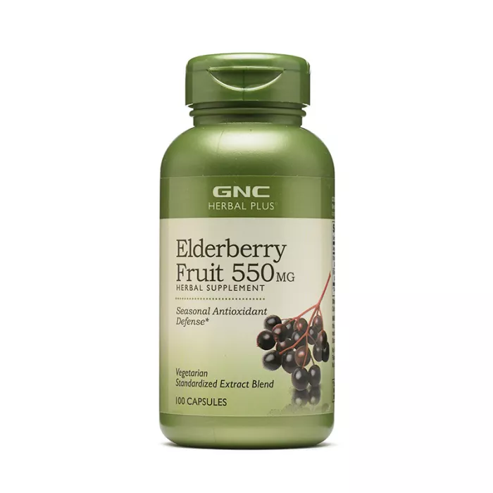 Extract standardizat din fructe de soc 550 mg (100 capsule), GNC Herbal Plus Extract standardizat din fructe de soc 550 mg (100 capsule), GNC Herbal Plus