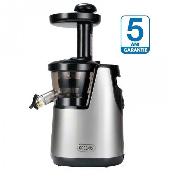 Storcator electric prin presare la rece GREENIS Slow Juicer Argintiu Storcator electric prin presare la rece GREENIS Slow Juicer Argintiu