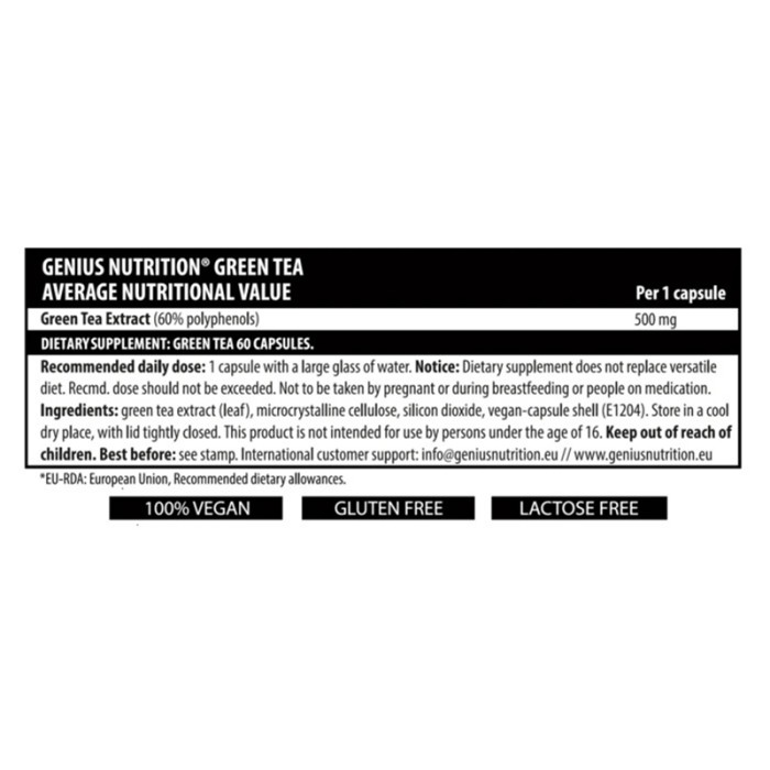 Green Tea (60 capsule), Genius Nutrition Green Tea (60 capsule), Genius Nutrition