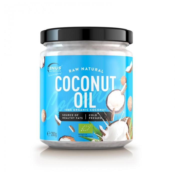 Ulei bio de cocos (200 grame), Genius Nutrition Ulei bio de cocos (200 grame), Genius Nutrition