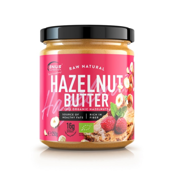 Unt bio de alune de padure (250 grame), Genius Nutrition Unt bio de alune de padure (250 grame), Genius Nutrition