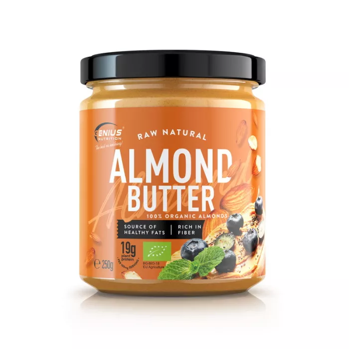Unt bio de migdale (250 grame), Genius Nutrition