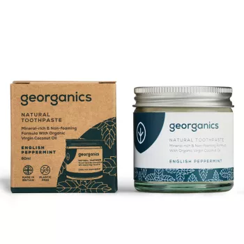 Pasta de dinti minerala English Peppermint (60 ml), Georganics