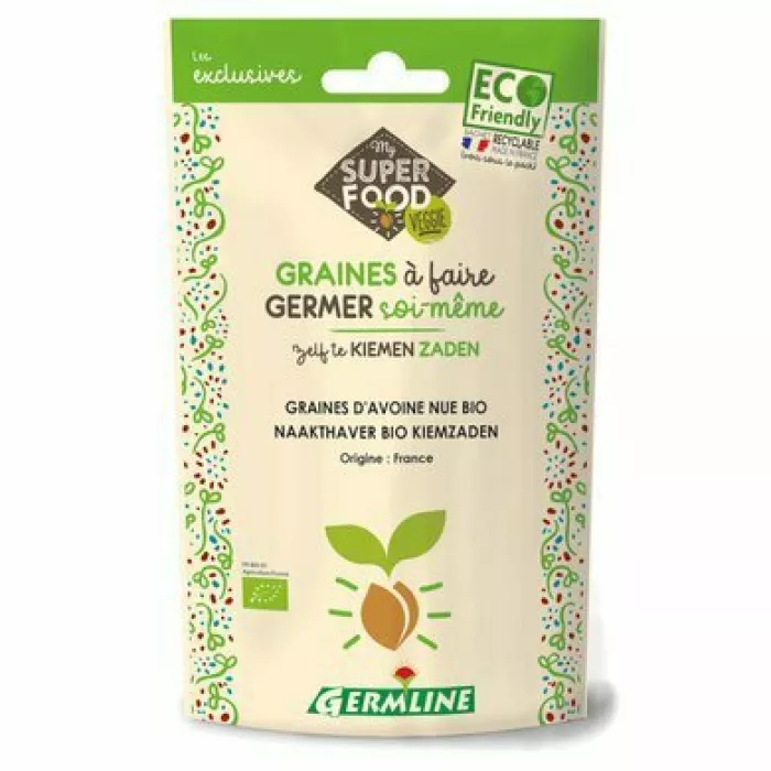 Ovaz boabe pentru germinat bio (200g) Ovaz boabe pentru germinat bio (200g)
