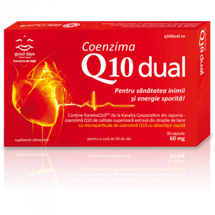 Coenzima Q10 Dual (30 capsule). Good Days Therapy Coenzima Q10 Dual (30 capsule). Good Days Therapy