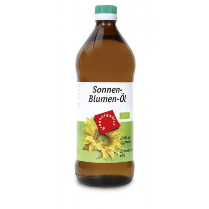 Ulei de floarea soarelui presat la rece bio (750 ml) Ulei de floarea soarelui presat la rece bio (750 ml)
