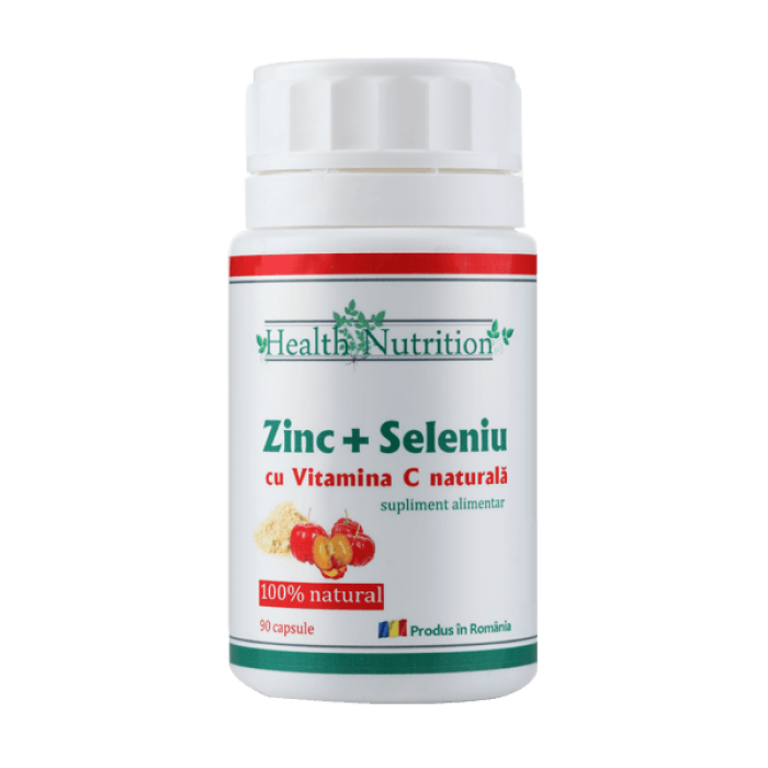 Zinc, Seleniu si Vitamina C (90 capsule), Health Nutrition Zinc, Seleniu si Vitamina C (90 capsule), Health Nutrition