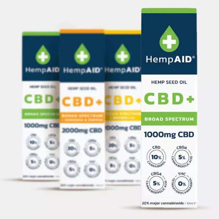 Ulei de canepa cu 1000mg CBD, 500mg CBDA, 500mg CBGA, broad spectrum (10 ml), HempAID Ulei de canepa cu 1000mg CBD, 500mg CBDA, 500mg CBGA, broad spectrum (10 ml), HempAID