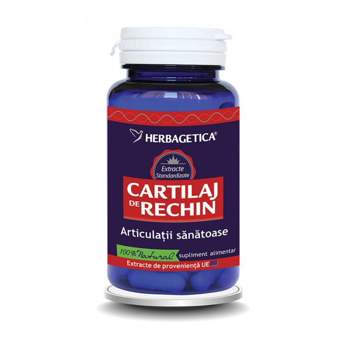 Cartilaj de Rechin (60 capsule), Herbagetica Cartilaj de Rechin (60 capsule), Herbagetica