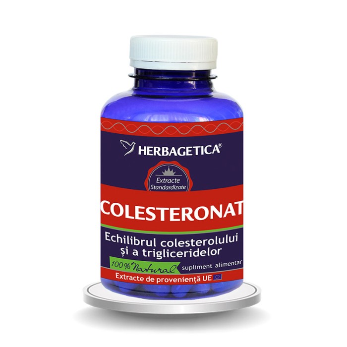 Colesteronat (120 capsule), Herbagetica Colesteronat (120 capsule), Herbagetica