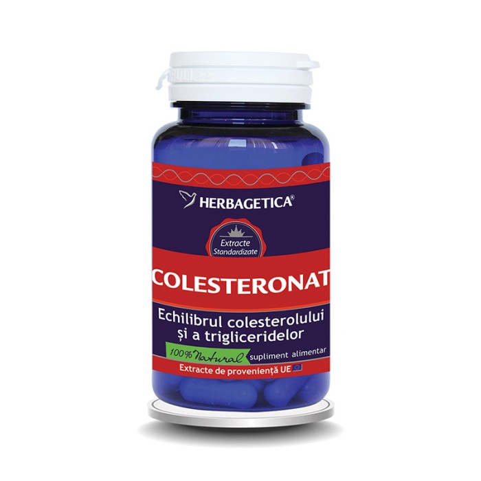 Colesteronat (60 capsule), Herbagetica Colesteronat (60 capsule), Herbagetica