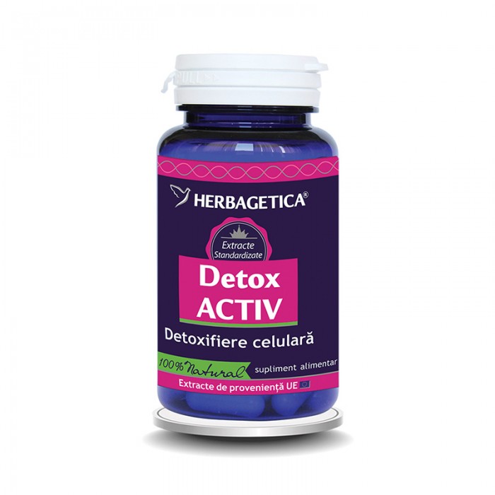 Detox Activ (60 capsule), Herbagetica Detox Activ (60 capsule), Herbagetica
