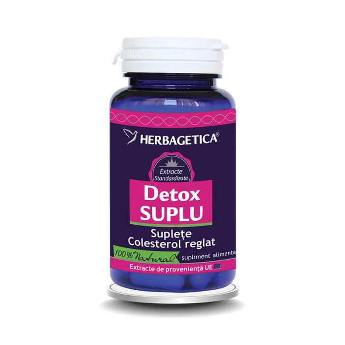 Detox Suplu (60 capsule), Herbagetica Detox Suplu (60 capsule), Herbagetica