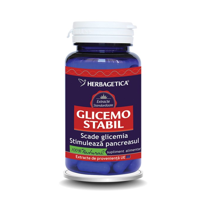 Glicemostabil (60 capsule), Herbagetica Glicemostabil (60 capsule), Herbagetica