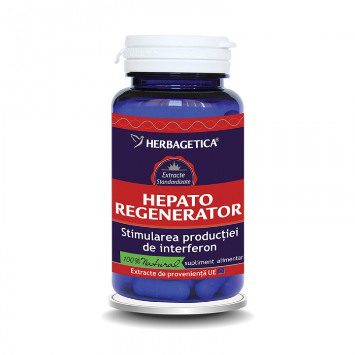 Hepato Regenerator (30 capsule), Herbagetica Hepato Regenerator (30 capsule), Herbagetica