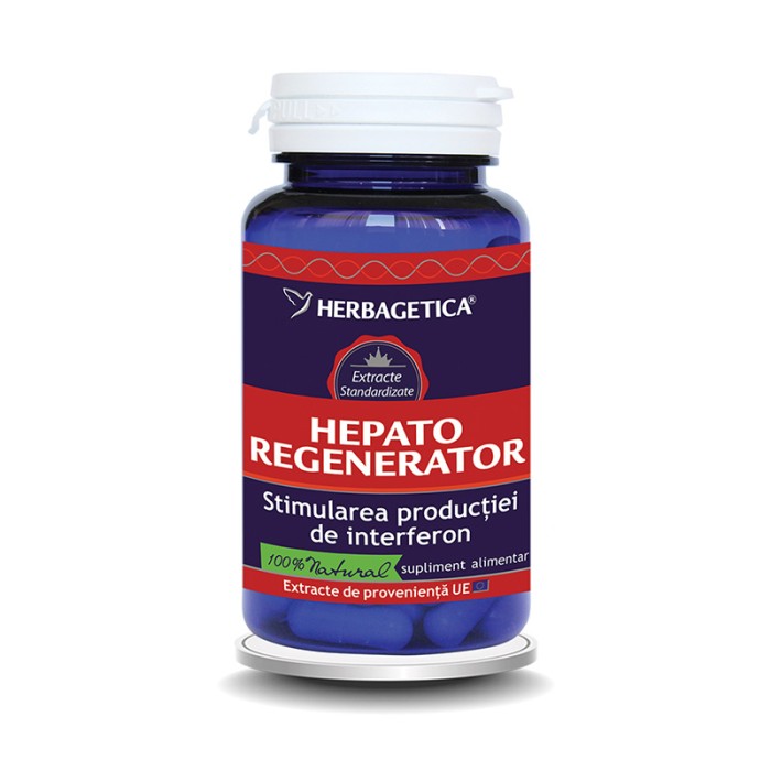 Hepato Regenerator (60 capsule), Herbagetica Hepato Regenerator (60 capsule), Herbagetica