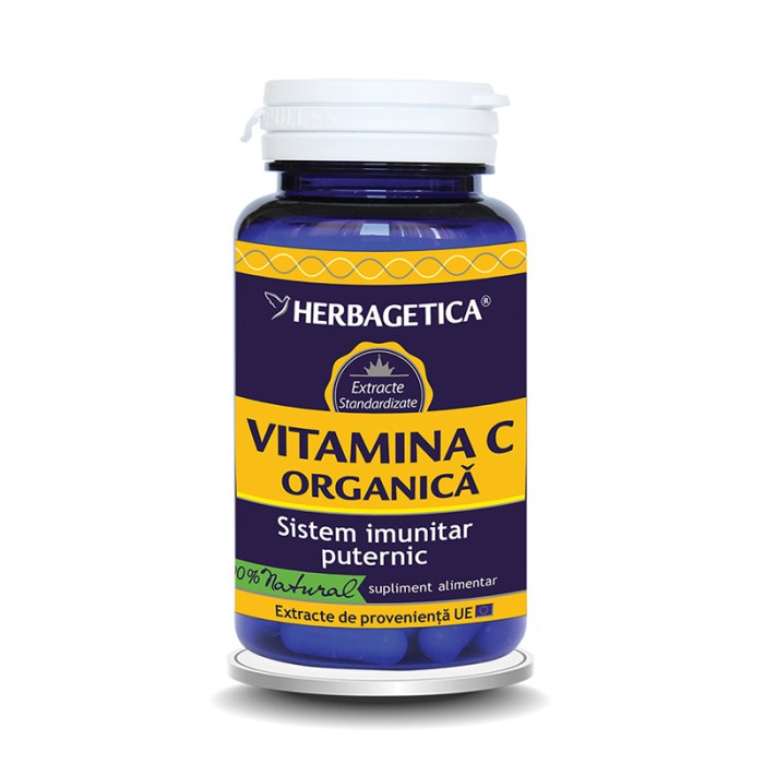 Vitamina C Organica (60 capsule), Herbagetica Vitamina C Organica (60 capsule), Herbagetica