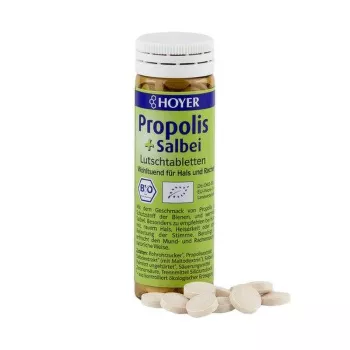 Dropsuri cu propolis si salvie eco (60 bucati), Hoyer Dropsuri cu propolis si salvie eco (60 bucati), Hoyer