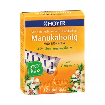 Miere de Manuka MGO +150 bio (12 doze x 8 grame), Hoyer