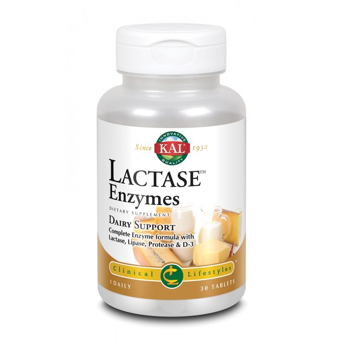 Lactase Enzymes (30 tablete), Kal Lactase Enzymes (30 tablete), Kal