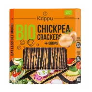 Crackers din naut cu ceapa, BIO, vegan (80 grame), Krippu
