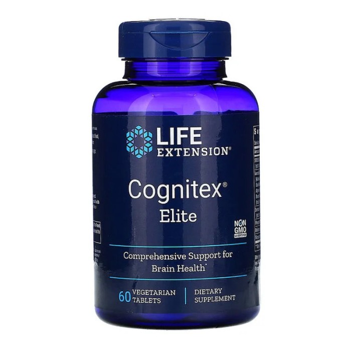 Cognitex Elite formula pentru sanatatea creierului (60 tablete), LifeExtension