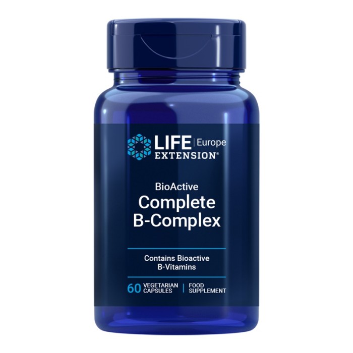Complex BioActive B Complete (60 capsule), LifeExtension Complex BioActive B Complete (60 capsule), LifeExtension