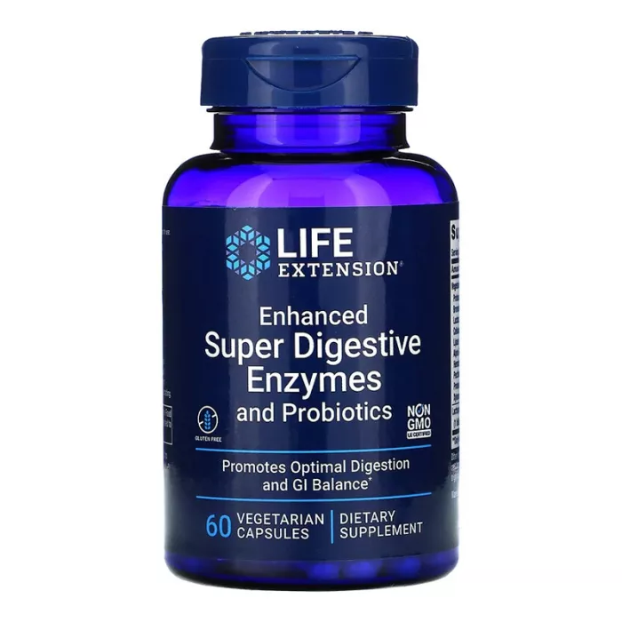 Enhanced Super Digestive Enzymes cu Probiotice (60 capsule), LifeExtension Enhanced Super Digestive Enzymes cu Probiotice (60 capsule), LifeExtension