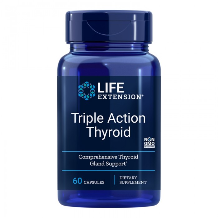 Triple Action Thyroid (60 capsule), LifeExtension