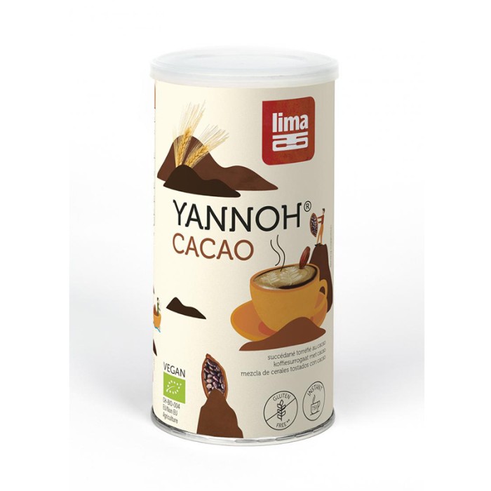 Bautura din cereale Yannoh Instant cu cacao eco (175 grame), Lima Bautura din cereale Yannoh Instant cu cacao eco (175 grame), Lima