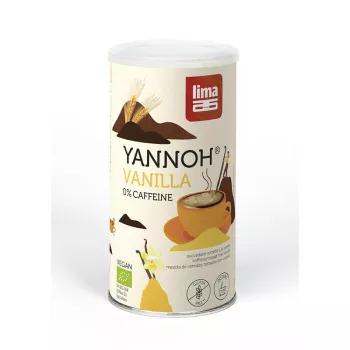 Bautura din cereale Yannoh Instant cu vanilie eco (150 grame), Lima Bautura din cereale Yannoh Instant cu vanilie eco (150 grame), Lima