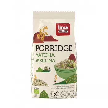 Porridge Express cu matcha si spirulina fara gluten bio (350 grame), Lima Porridge Express cu matcha si spirulina fara gluten bio (350 grame), Lima