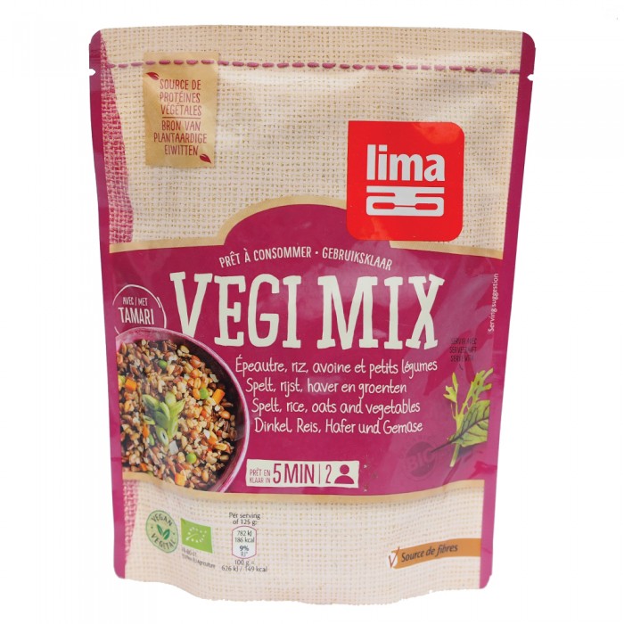 Vegi mix spelta, orez, ovaz si legume bio (250 grame), Lima Vegi mix spelta, orez, ovaz si legume bio (250 grame), Lima