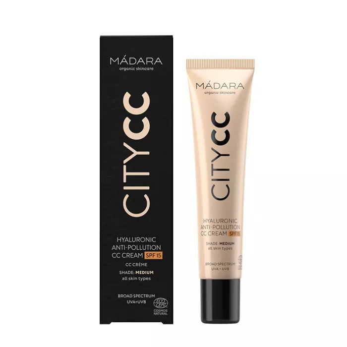 City CC Crema SPF15 anti-poluare Medium Beige (40 ml), Madara City CC Crema SPF15 anti-poluare Medium Beige (40 ml), Madara