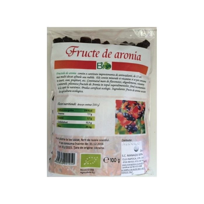 Fructe de Aronia (100 grame) Fructe de Aronia (100 grame)