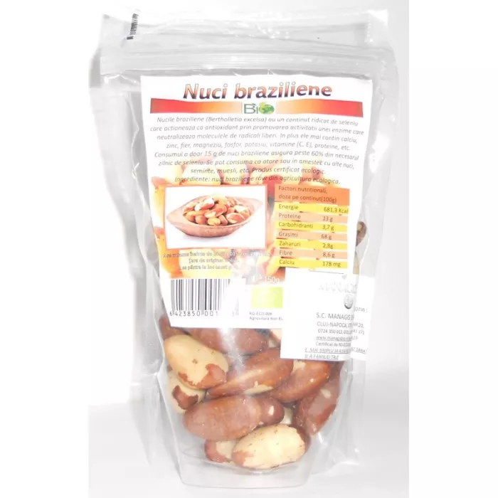 Nuci Braziliene Bio (150 grame) Nuci Braziliene Bio (150 grame)
