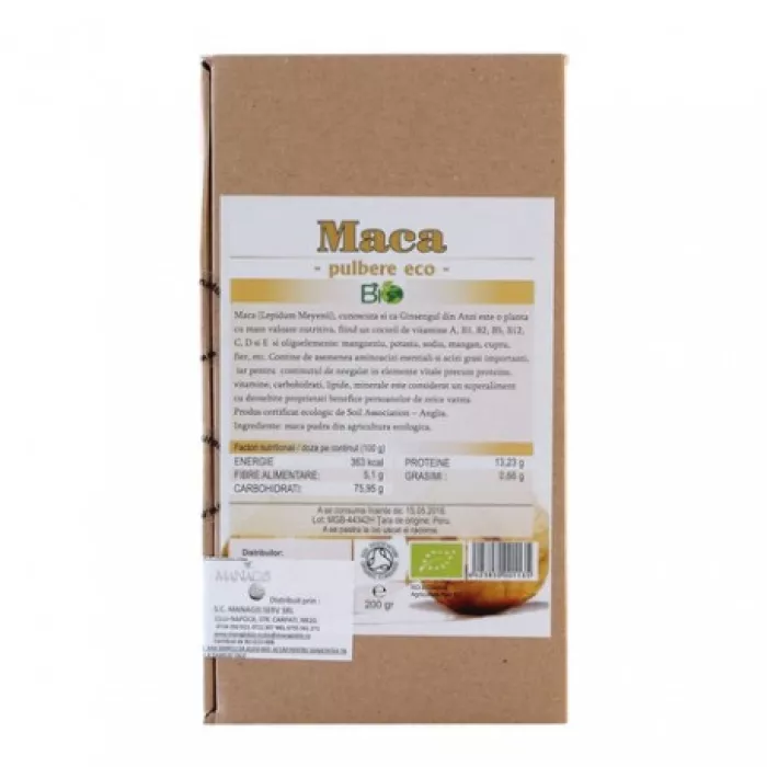 Pudra de maca bio (200 grame) Pudra de maca bio (200 grame)