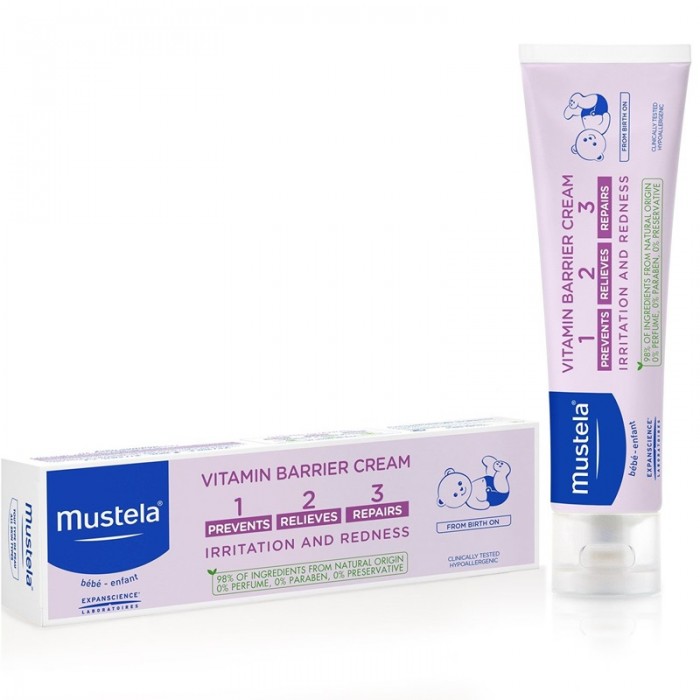 Vitamin barrier 1-2-3 - Crema pentru iritatia de scutec (100ml), Mustela Vitamin barrier 1-2-3 - Crema pentru iritatia de scutec (100ml), Mustela