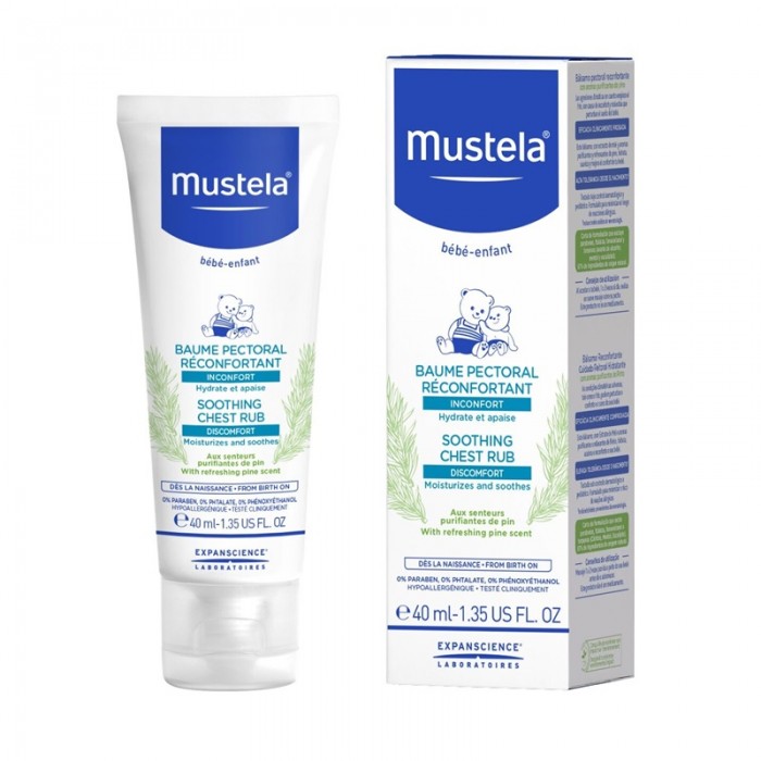 Balsam reconfortant pentru masaj pectoral cu arome purifiante (40ml), Mustela Balsam reconfortant pentru masaj pectoral cu arome purifiante (40ml), Mustela
