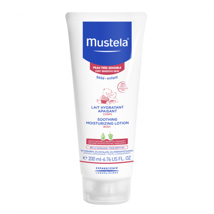Lapte hidratant calmant pentru piele sensibila (200 ml), Mustela Lapte hidratant calmant pentru piele sensibila (200 ml), Mustela