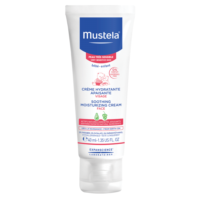 Crema hidratanta calmanta de fata pentru piele sensibila (40 ml), Mustela Crema hidratanta calmanta de fata pentru piele sensibila (40 ml), Mustela